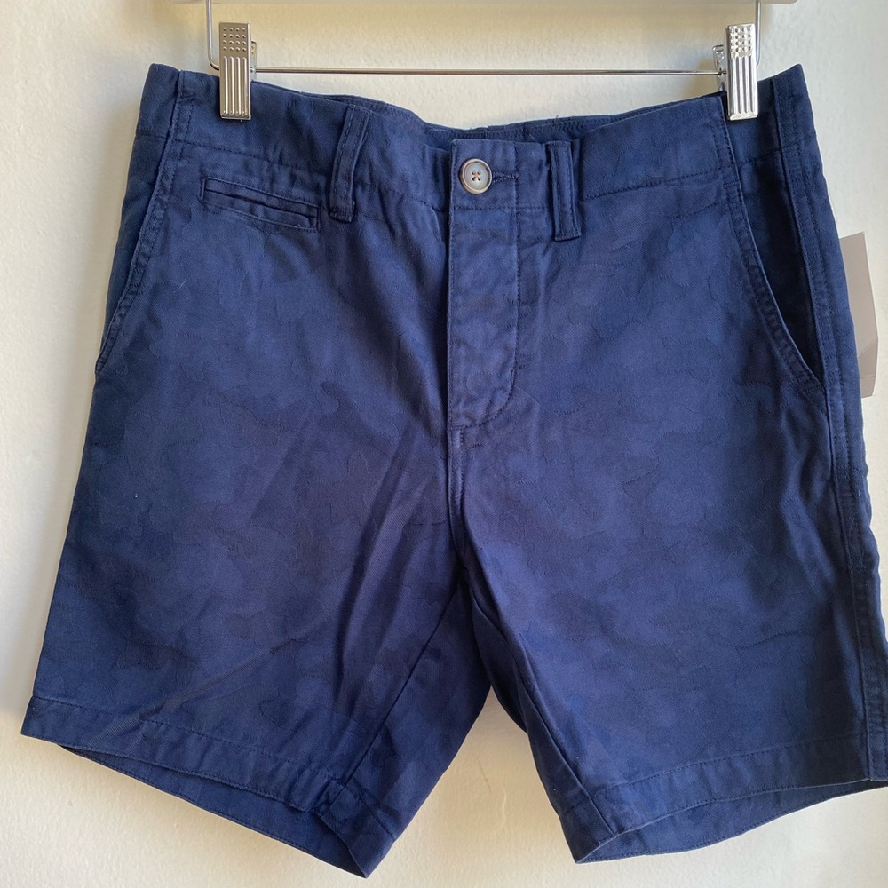 Frank & Oak Men’s Shorts - Size 28 - Navy Blue - 100% Cotton - New